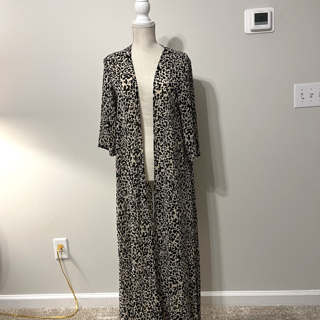 Leopard Print Duster